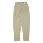 TRUSSARDI Womens Beige Slim Jeans Denim W24 L29 Stylish Cotton Blend Zip