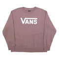 VANS Mens Mauve Crew Neck M Cotton Logo Sweatshirt Casual Streetwear