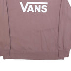 VANS Mens Mauve Crew Neck M Cotton Logo Sweatshirt Casual Streetwear