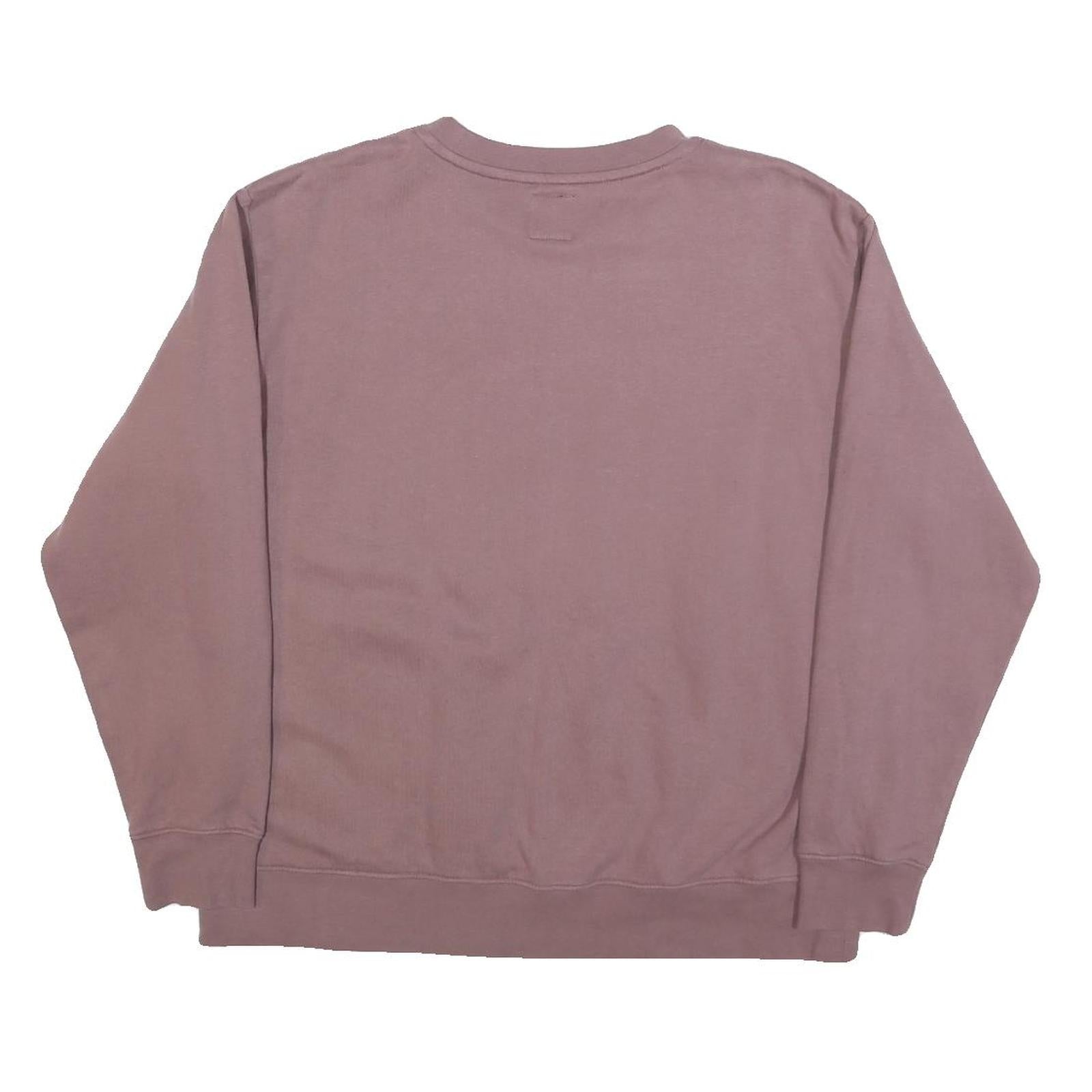VANS Mens Mauve Crew Neck M Cotton Logo Sweatshirt Casual Streetwear