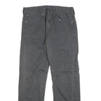 LEVI'S 505 Mens Jeans Black Regular Straight Denim W33 L30 Classic Zip Fly