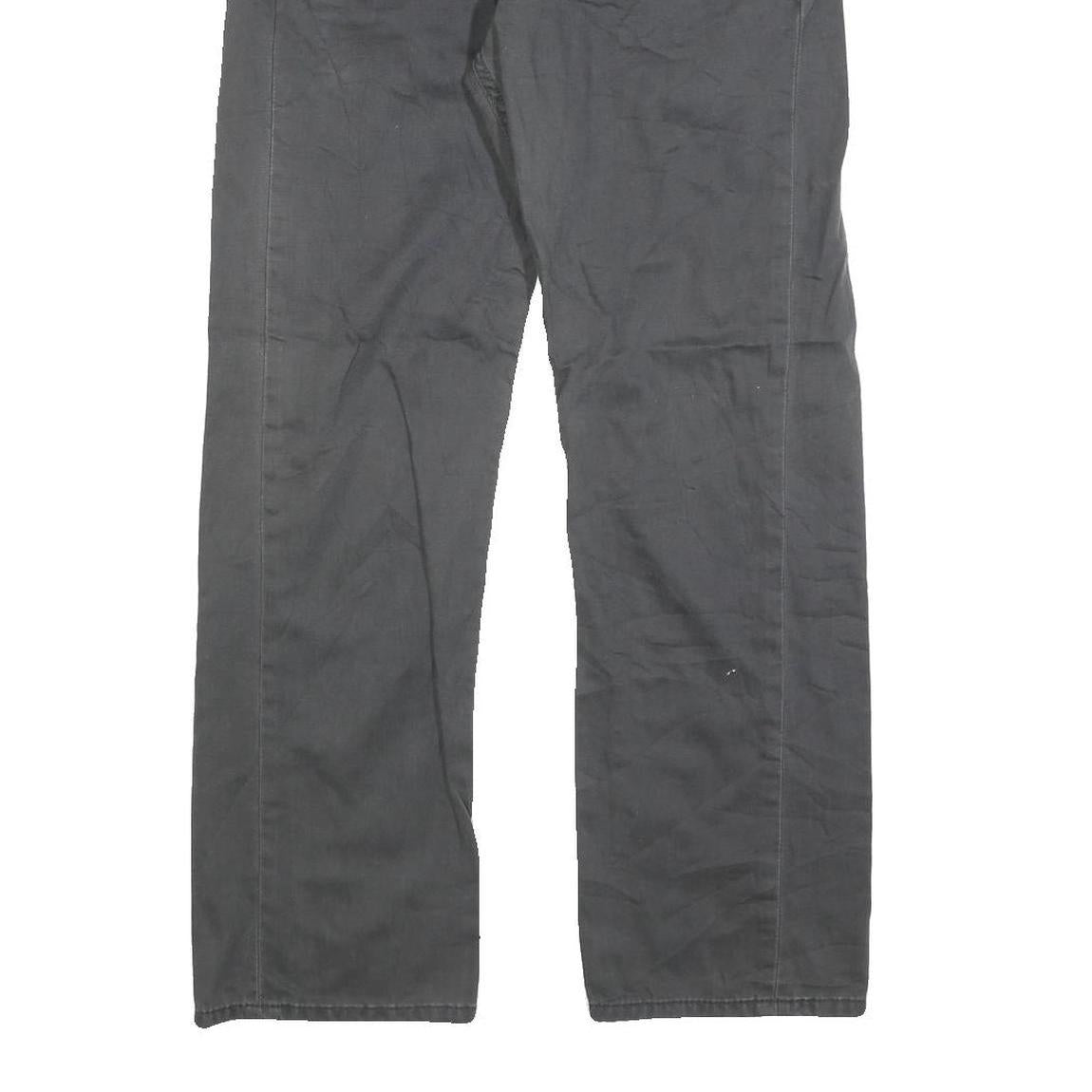 LEVI'S 505 Mens Jeans Black Regular Straight Denim W33 L30 Classic Zip Fly