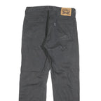 LEVI'S 505 Mens Jeans Black Regular Straight Denim W33 L30 Classic Zip Fly