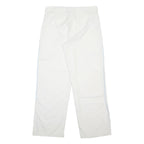 ADIDAS Womens Polyester White Loose Straight Trousers W32 L30 Casual Sportswear