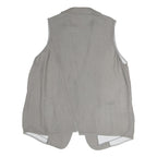 ARMANI COLLEZIONI Womens Grey Cotton Blend Classic Button Jacket M Tailored