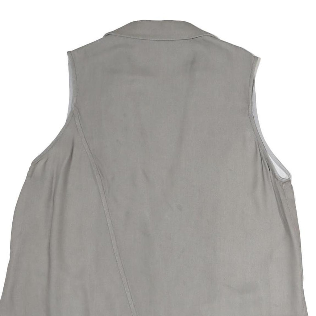 ARMANI COLLEZIONI Womens Grey Cotton Blend Classic Button Jacket M Tailored