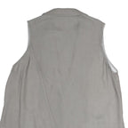 ARMANI COLLEZIONI Womens Grey Cotton Blend Classic Button Jacket M Tailored