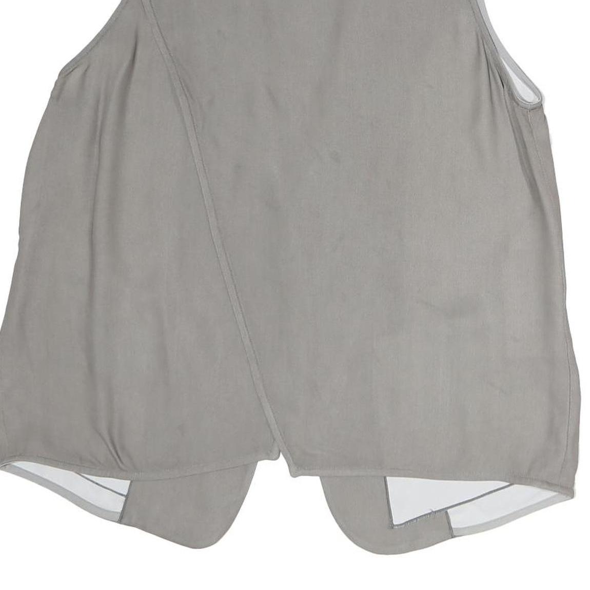 ARMANI COLLEZIONI Womens Grey Cotton Blend Classic Button Jacket M Tailored