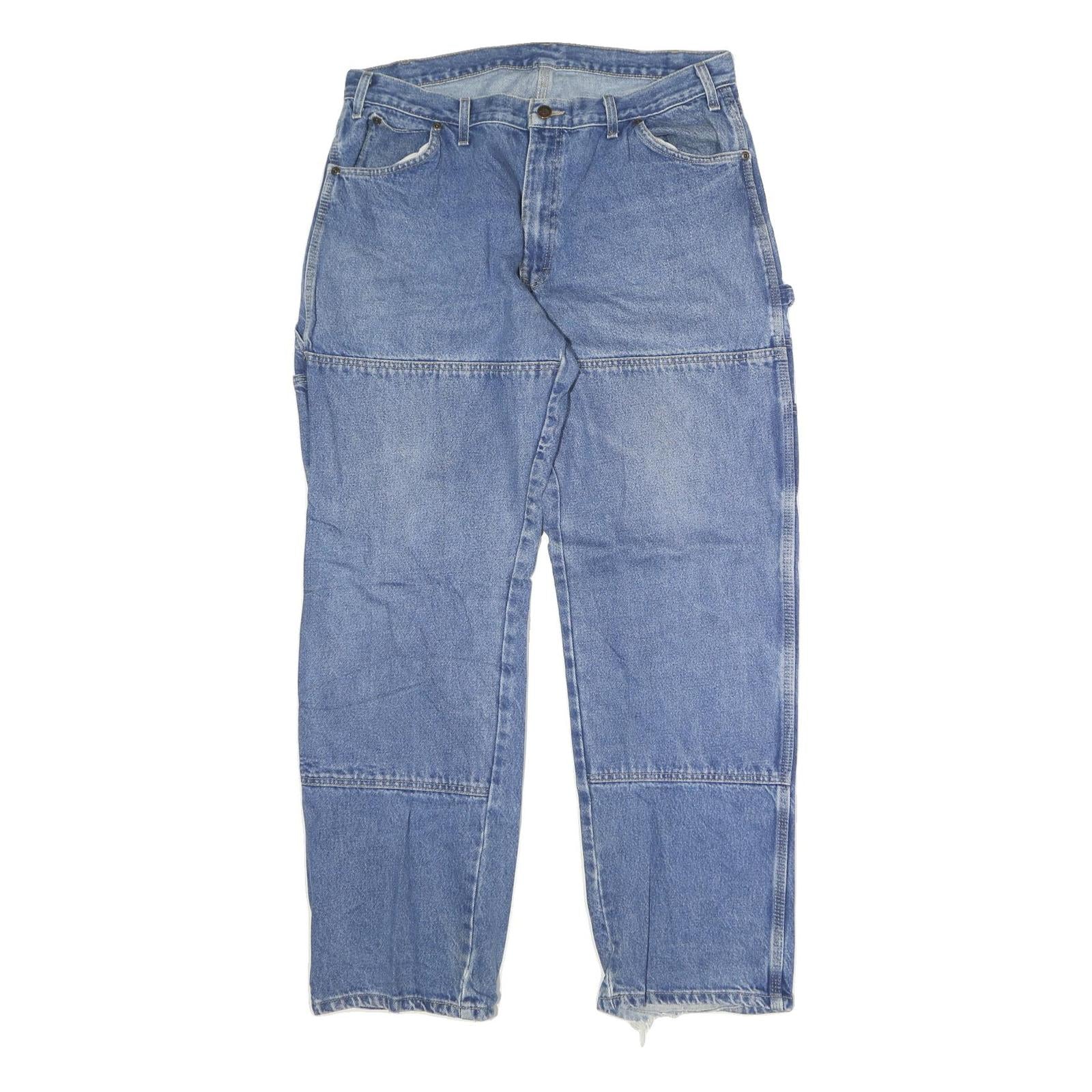 DICKIES Mens Jeans Blue Relaxed Carpenter Denim Medium W38 L32 Workwear