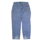 DICKIES Mens Jeans Blue Relaxed Carpenter Denim Medium W38 L32 Workwear
