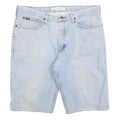 LEE Mens Shorts Blue Denim Relaxed Fit XL W38 Casual Cotton Blend Summer