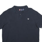 CHAPS Mens Blue Short Sleeve Plain Polo Shirt XL Classic Cotton Comfort
