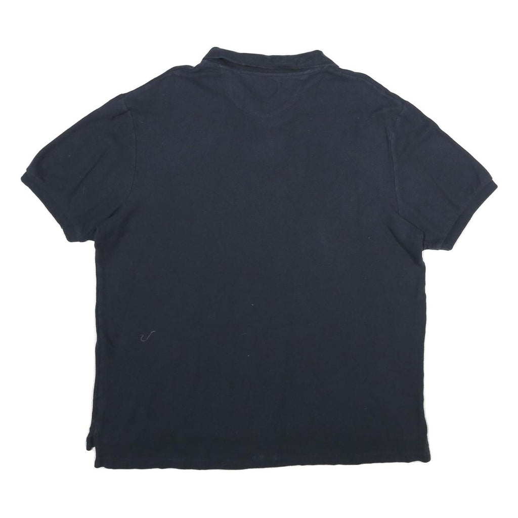 CHAPS Mens Blue Short Sleeve Plain Polo Shirt XL Classic Cotton Comfort