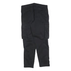 ZARA Womens Cotton Blend Black Cargo Regular Fit Trousers W32 L28 Utility Style