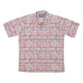 THE ONE SHIRT Mens Hawaiian Shirt Pink Crazy Pattern M