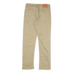 LEVI'S Mens Cotton Blend Beige Slim Straight Trousers W29 L30 Casual Everyday