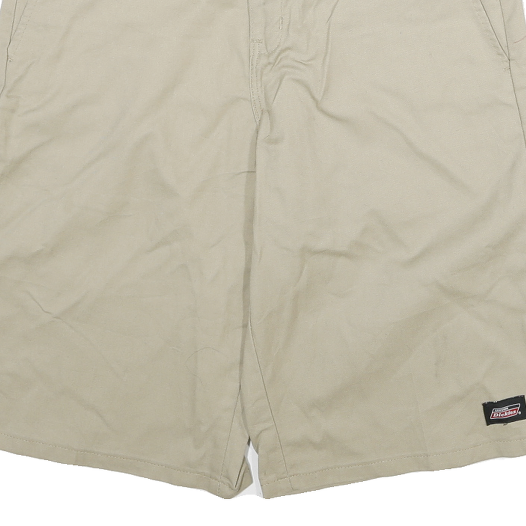DICKIES Mens Shorts Beige Casual XL W30 Cotton Blend Classic Comfort