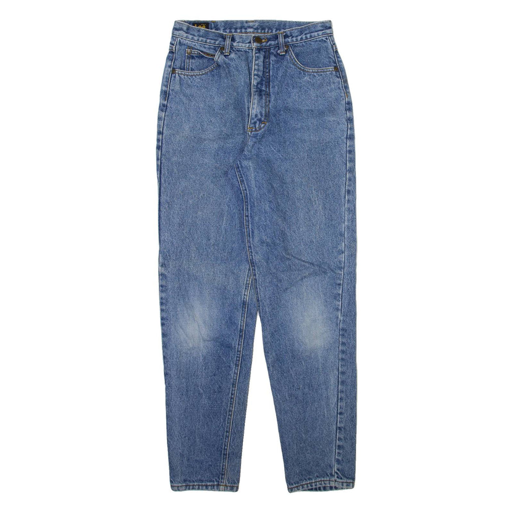 LEE Womens Jeans Blue Relaxed Tapered Acid Wash W26 L30