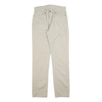 LEVI'S Mens Cotton Blend Beige Slim Slim Leg Trousers W31 L32 Casual Zip Closure
