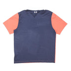 UNDER ARMOUR Mens Navy & Orange Polo Shirt XL Performance Athletic Golf