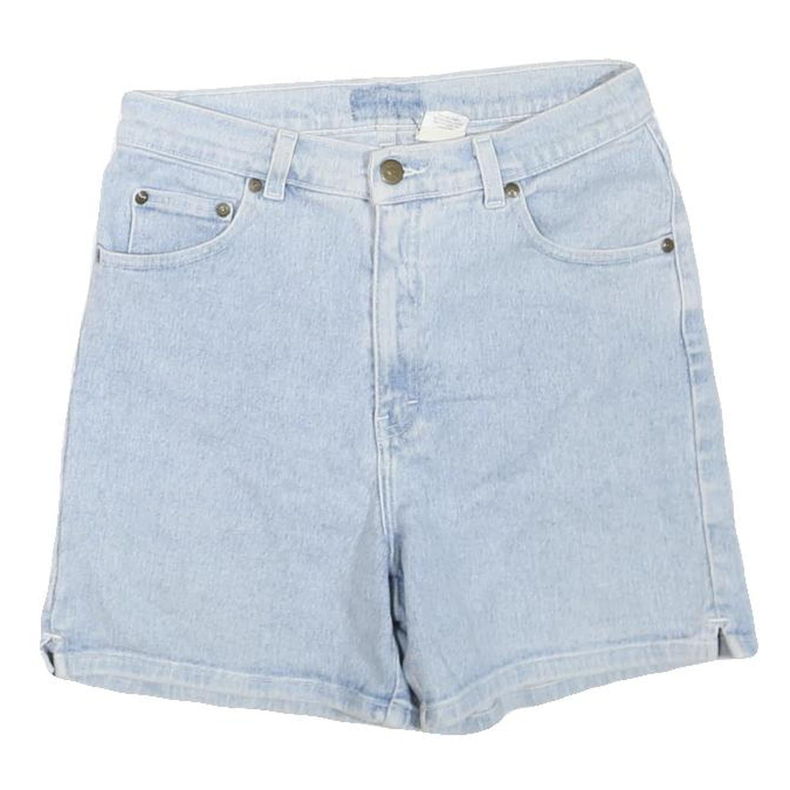 Womens Light Blue Denim Casual Shorts Plain S W26 Summer Casual Wear