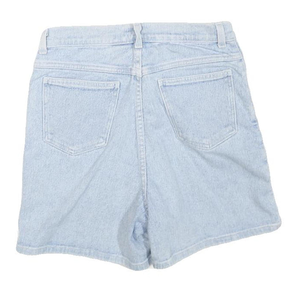 Womens Light Blue Denim Casual Shorts Plain S W26 Summer Casual Wear