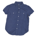 POLO RALPH LAUREN Womens Blue Button Shirt XS Cotton Blend Classic