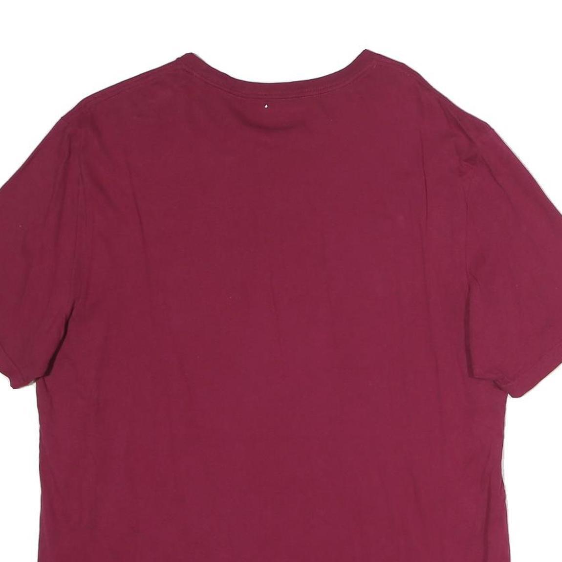 CALVIN KLEIN JEANS Womens Red Graphic T-Shirt M Short Sleeve Crew Neck Logo