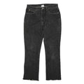 GUESS Womens Black Regular Fit Straight Denim Medium W30 L27 Raw Hem Jeans