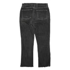 GUESS Womens Black Regular Fit Straight Denim Medium W30 L27 Raw Hem Jeans