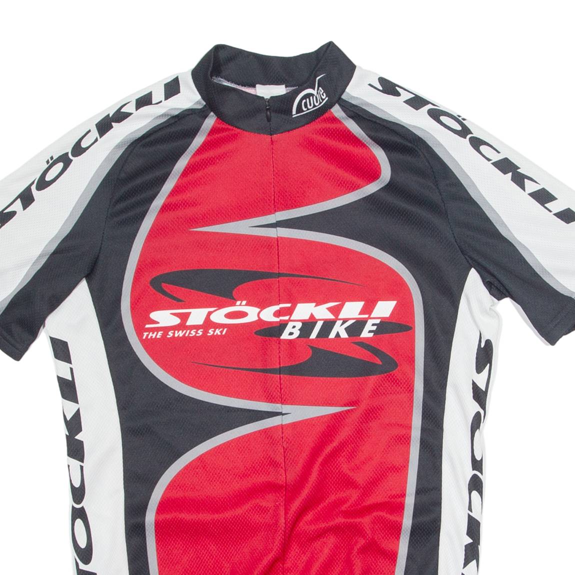 CUORE Cycling Mens Jersey Red 1/4 Zip S
