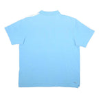ADIDAS Mens Blue & White Cotton Blend Polo Shirt 2XL Short Sleeve Classic