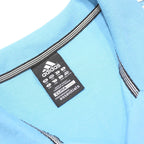ADIDAS Mens Blue & White Cotton Blend Polo Shirt 2XL Short Sleeve Classic