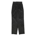 POLO BOSTON Womens Cotton Blend Black Regular Fit Straight Leg Trousers W25 L32