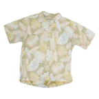 COOKE STREET Mens Beige Hawaiian Shirt XL Cotton Tropical Print Summer Casual