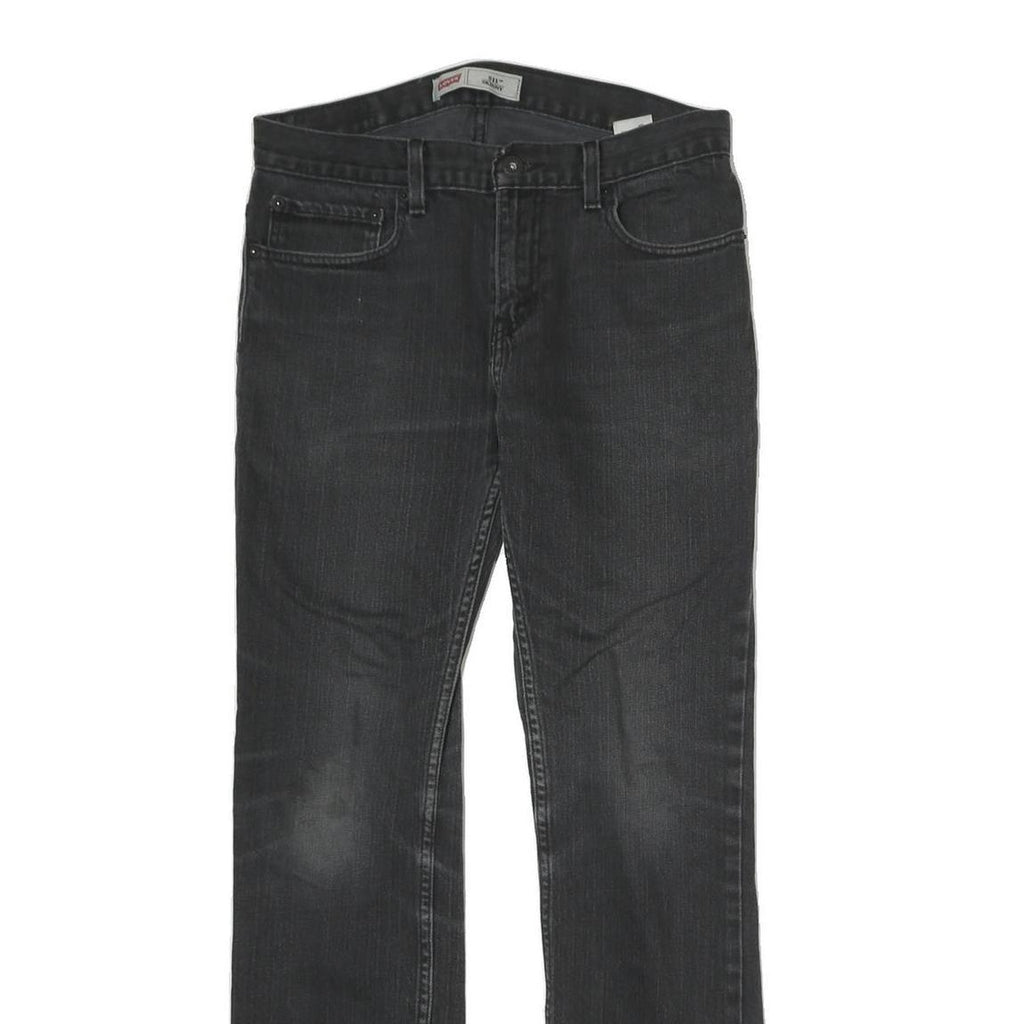 LEVI'S 511 Mens Jeans Black Regular Slim Denim Medium W30 L30 Stretch