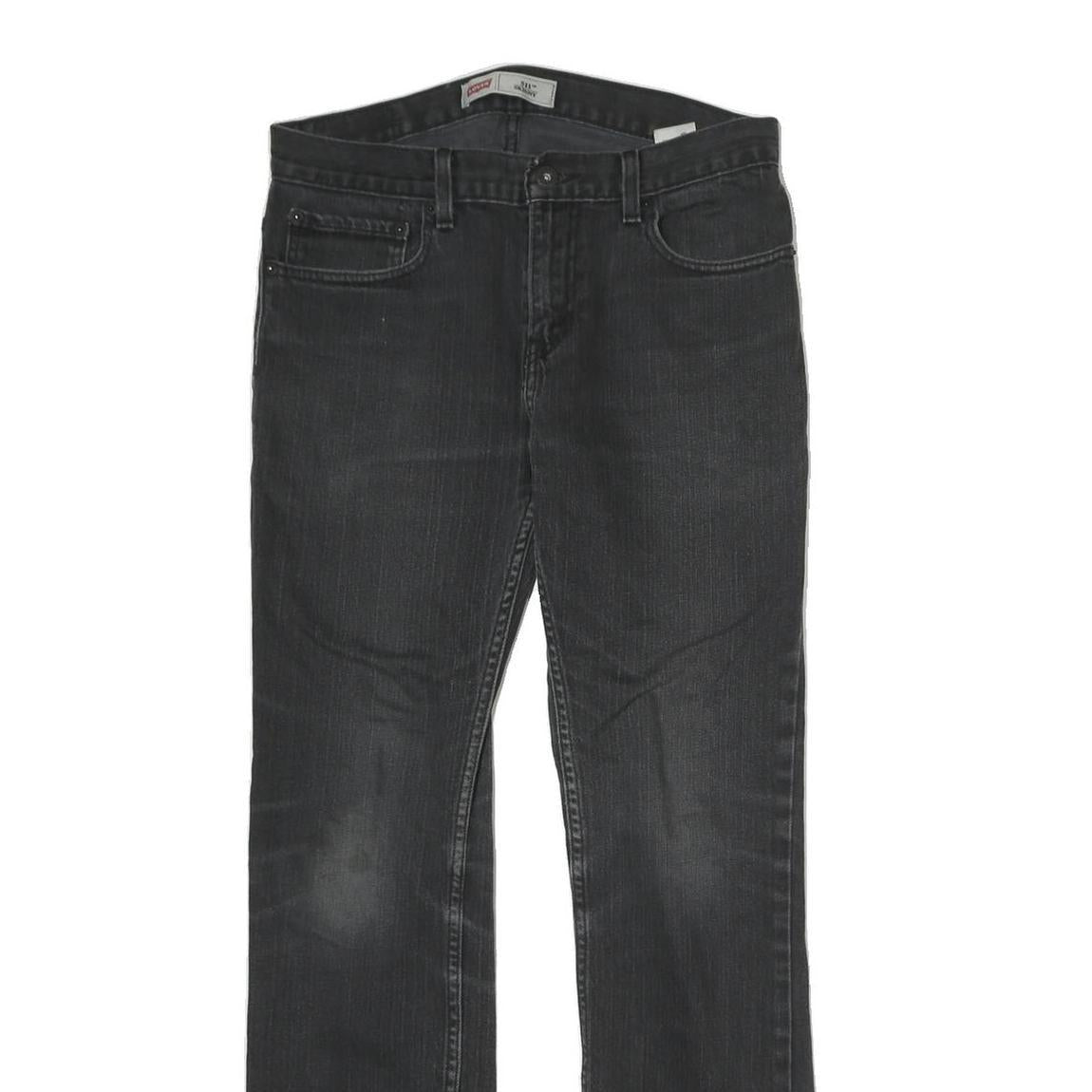 LEVI'S 511 Mens Jeans Black Regular Slim Denim Medium W30 L30 Stretch