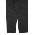 DICKIES Mens Cotton Blend Black Regular Straight Trousers W42 L31 Workwear Zip