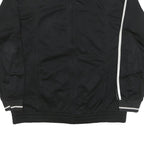 ADIDAS Mens Black & White Track Jacket L Polyester Blend Casual Zip Pockets