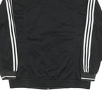 ADIDAS Mens Black & White Track Jacket L Polyester Blend Casual Zip Pockets