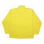 CHAMPION Mens Yellow Polyester Jumper 1/4 Zip Regular Fit M Bright Casual