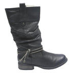 RIEKER Casual Womens Ankle Boots Black Leather UK 7 Stylish Everyday Wear