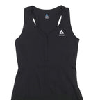 ODLO Womens Black Polyester Blend Tank Dress Athletic Sportswear M Sporty