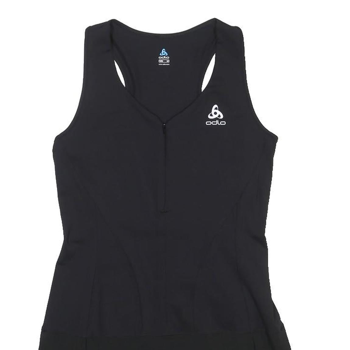ODLO Womens Black Polyester Blend Tank Dress Athletic Sportswear M Sporty