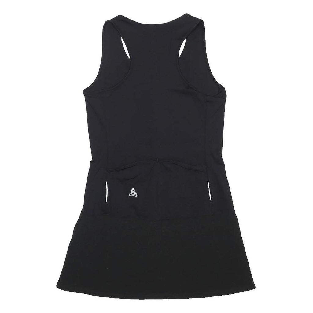 ODLO Womens Black Polyester Blend Tank Dress Athletic Sportswear M Sporty