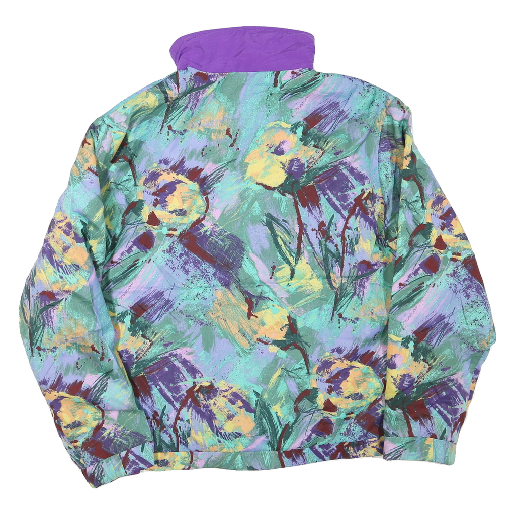 FORRESTERS Mens Multicolour Abstract Print Zip Up Regular Fit Jacket M Polyester