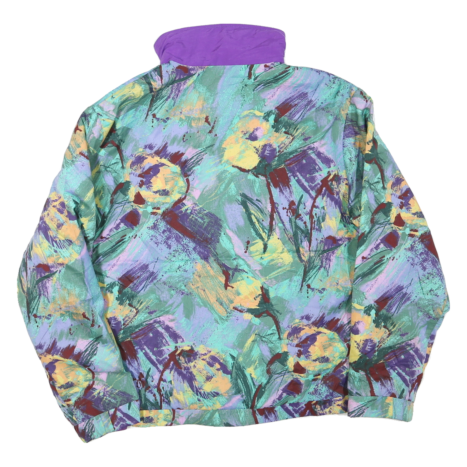 FORRESTERS Mens Multicolour Abstract Print Zip Up Regular Fit Jacket M Polyester