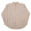 DANIEL HECHTER Mens Shirt Brown Check Long Sleeve XL