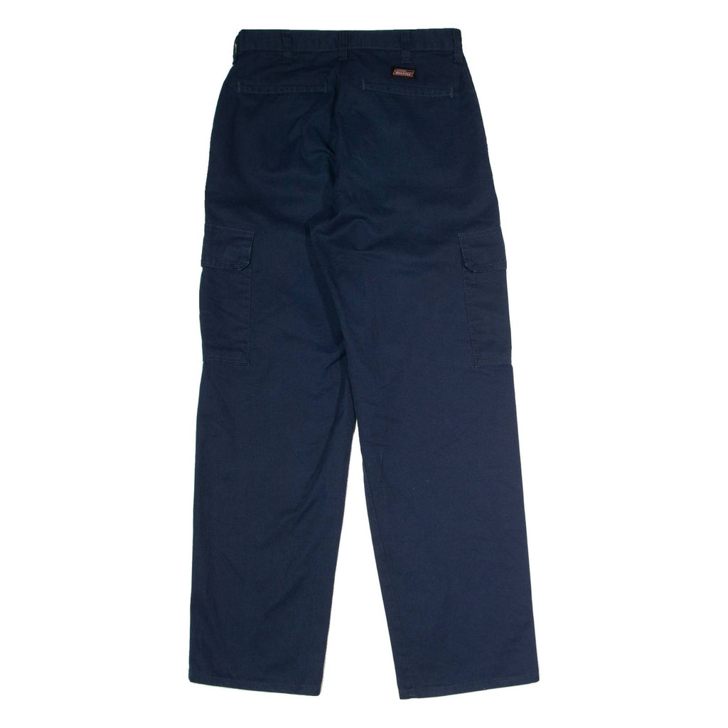 DICKIES Workwear Cargo Mens Trousers Blue Regular Straight W30 L32