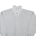 EXPRESS Mens Grey Half Zip Sweatshirt M Cotton Blend Pullover Casual